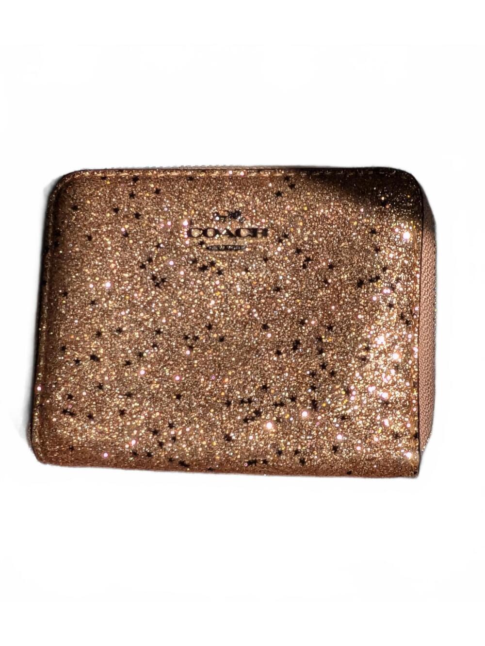 Coach glitter star bi fold wallet